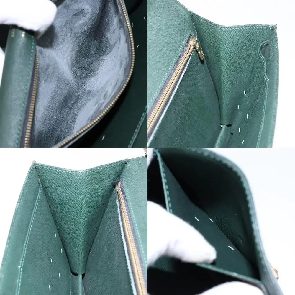 Louis Vuitton Taiga Pochette Kourad Clutch Bag Green